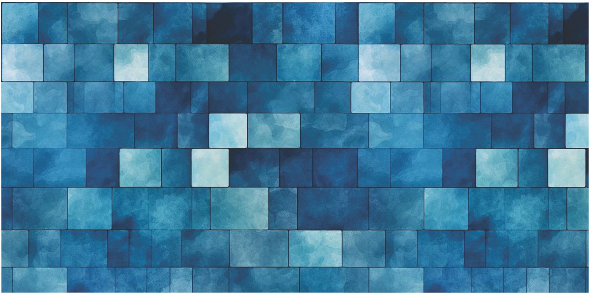 Glass Marble Blue Mosaic